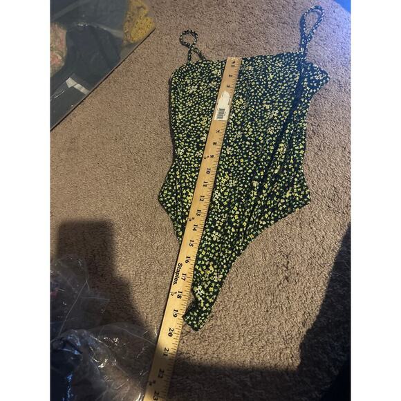 Free Press Square Neck Camisole Bodysuit thong semi mesh lightweight SZ XS - Picture 7 of 8